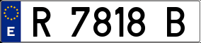 Trailer License Plate